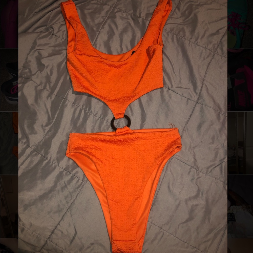 Orange pretty little thing bathing suit